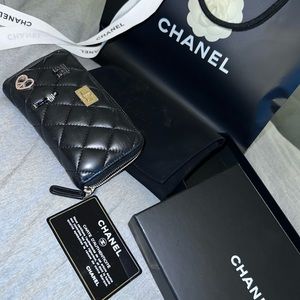 CHANEL Aged Calfskin Quilted Small Paris Lucky Charms. AUTHENTIC!